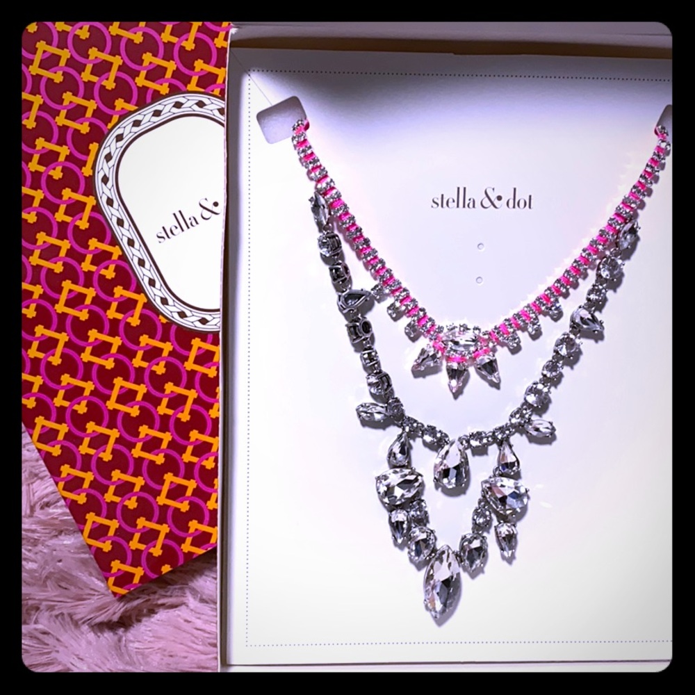 Stella & Dot Neon Dream Statement Necklace